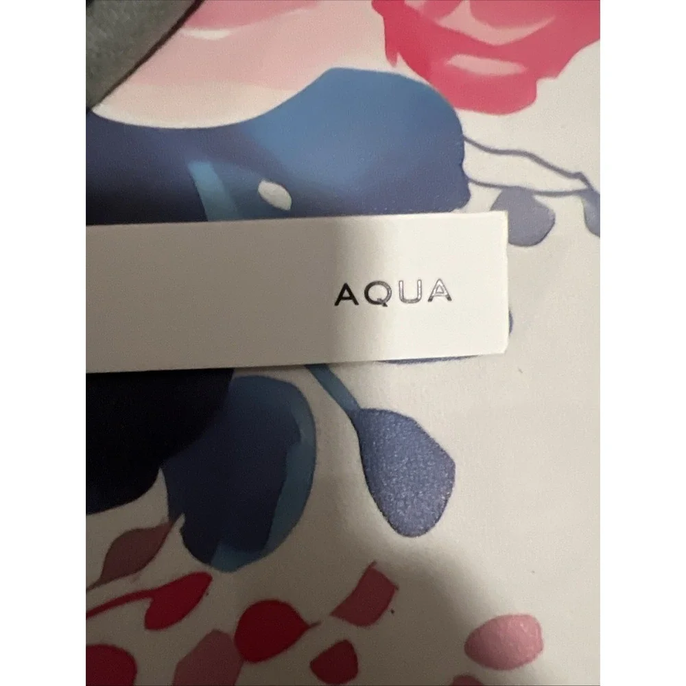 AQUA Women Scarf One Size Grey Whipstitch Trim Winter Cozy Shawl Wrap NWT
